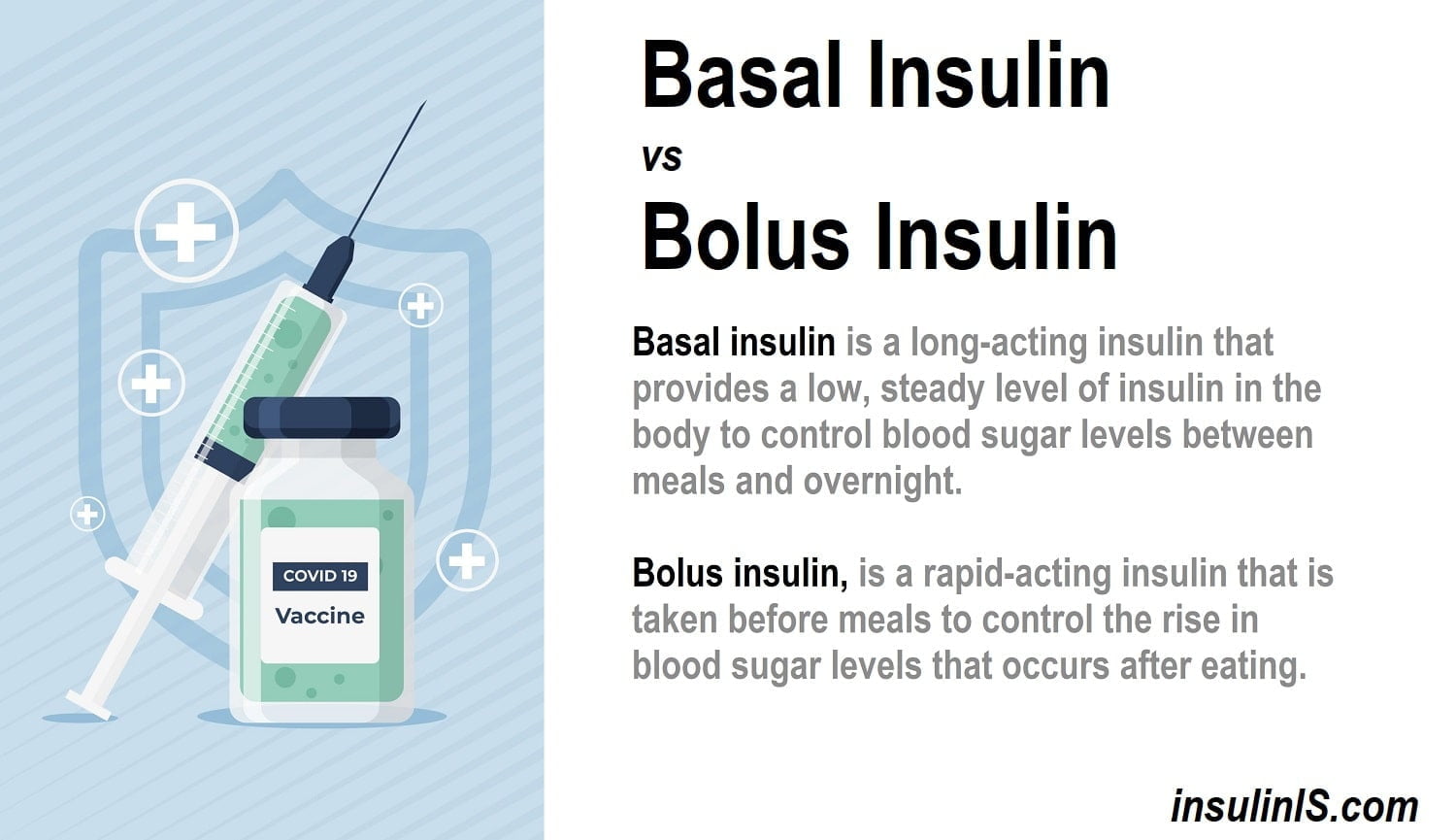 Basal Insulin vs Bolus Insulin - How to use, benefits, & risks Basal Insulin vs Bolus Insulin - How to use, benefits, & risks