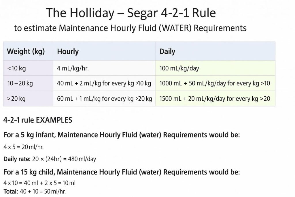 Holliday–Segar 4/2/1 rule