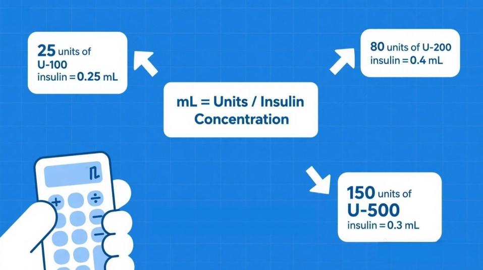 40 Units of Insulin Is How Many mL