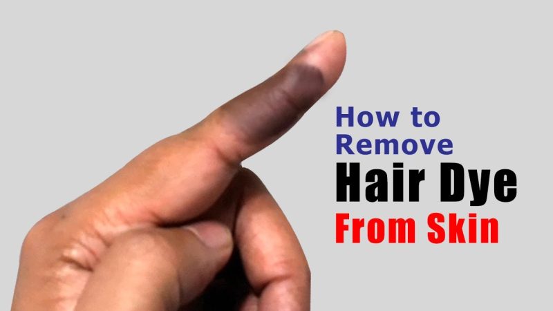 How to Get Hair Dye Off Skin