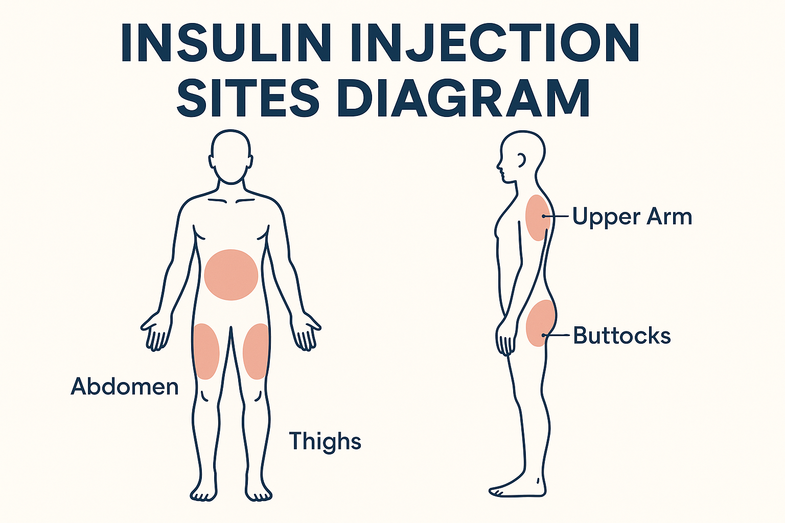 Insulin Injection Sites Diagram